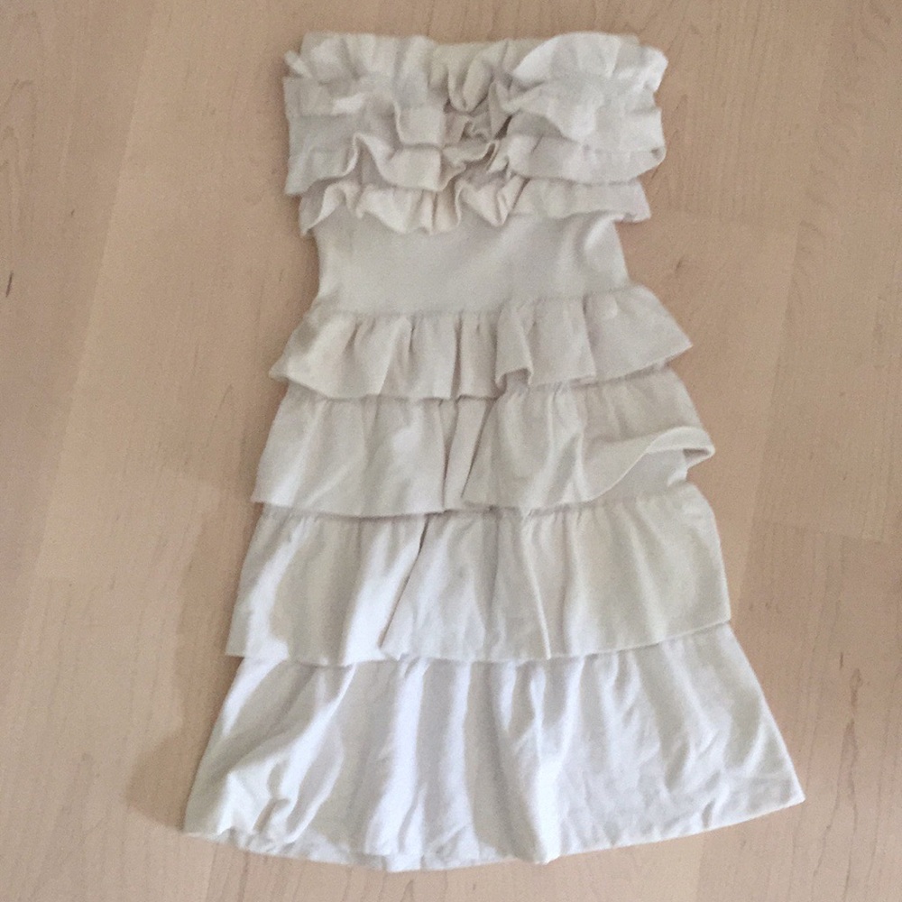 Stretch kids dress white NEW